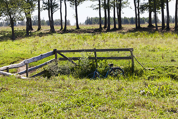 Image showing a wooden fence