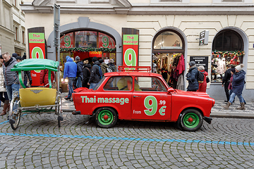 Image showing Advent Christmas time in prague street