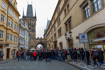 Image showing Advent Christmas time in prague street