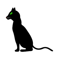Image showing Halloween Black Cat