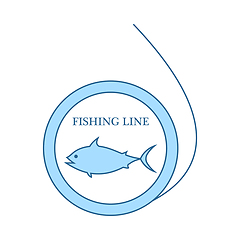 Image showing Icon Of Fishing Line