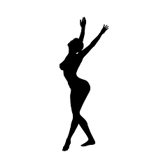 Image showing Naked sexy girls silhouette