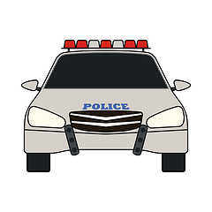 Image showing Police Car Icon