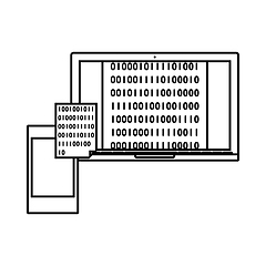 Image showing Exchanging Data Icon