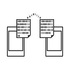 Image showing Exchanging Data Icon