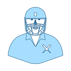 Image showing Cricket Player Icon