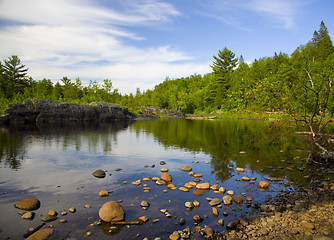 Image showing Stones Leading to Reflection