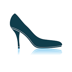 Image showing Middle Heel Shoe Icon