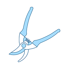 Image showing Garden Scissors Icon