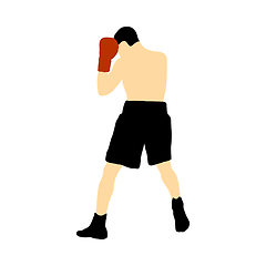 Image showing Boxing  silhouette