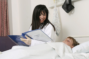 Image showing Doctor and child