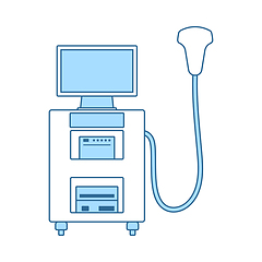 Image showing Ultrasound Diagnostic Machine Icon