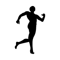 Image showing Standing Pose Man Silhouette