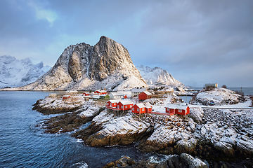 Image showing Hamnoy fishing village on Lofoten Islands, Norway