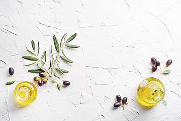 Image showing Olive oil background