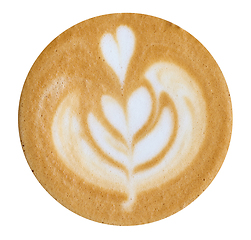 Image showing cappuccino coffee pattern