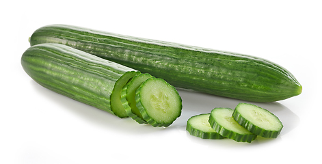 Image showing fresh raw cucumber