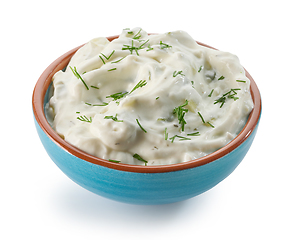 Image showing bowl of tzatziki sauce