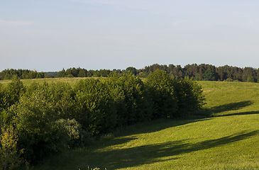 Image showing landscape at the sunset