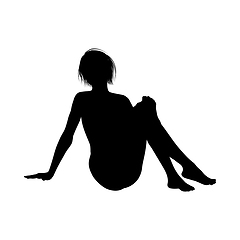 Image showing Naked sexy girls silhouette