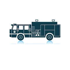 Image showing Fire Service Truck Icon