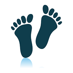 Image showing Foot Print Icon