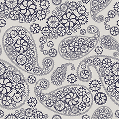 Image showing Oriental cucumbers seamless pattern