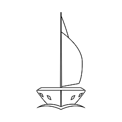 Image showing Sail Yacht Icon