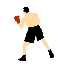 Image showing Boxing  silhouette