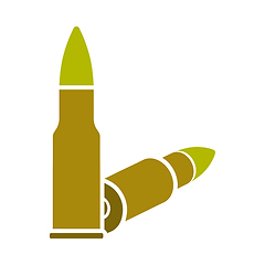 Image showing Icon Of Rifle Ammo