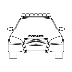 Image showing Police Car Icon