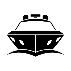 Image showing Motor Yacht Icon Front View