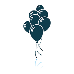 Image showing Party Balloons And Stars Icon