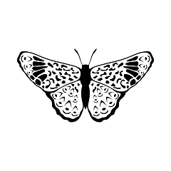 Image showing Sketch of Butterfly