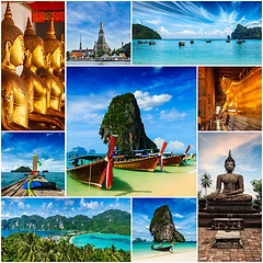 Image showing Collage of Thailand images