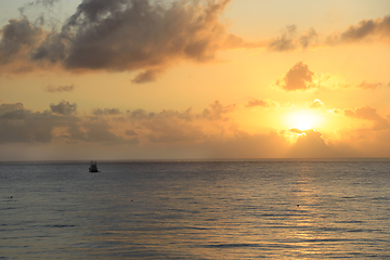 Image showing Beautiful sunrise at sea