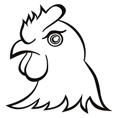 Image showing Chicken head symbol