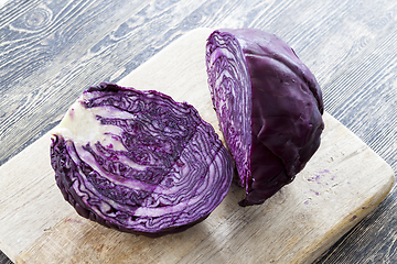 Image showing head of red cabbage