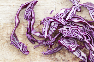 Image showing sliced purple cabbage