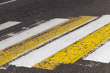 Image showing old worn pedestrian crossing