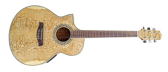 Image showing wooden classical guitar