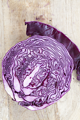 Image showing head of red cabbage