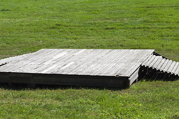 Image showing wooden scene park