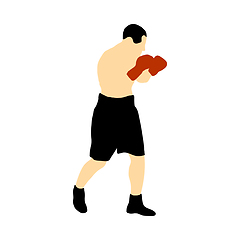 Image showing Boxing  silhouette