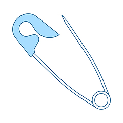 Image showing Tailor Safety Pin Icon