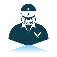 Image showing Cricket Player Icon