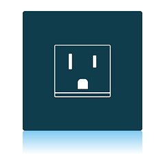 Image showing USA Electrical Socket Icon