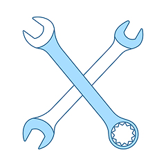 Image showing Crossed Wrench Icon