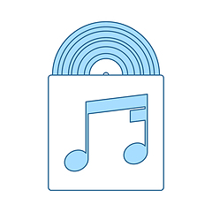 Image showing Vinyl Record In Envelope Icon