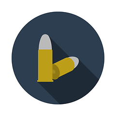 Image showing Pistol Bullets Icon